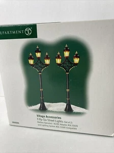 Department 56 Village Accessories Fifty-Six Street Lights 800006 Set Of 2 - Bild 1 von 21