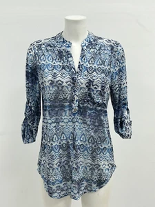 Blusa Camisa Top Ex Wallis Azteca Estampado Tie Dye Tallas 8/10 - Imagen 1 de 9