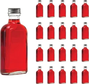 Leere 100ml/200ml Glasflaschen für Likör/Schnaps - Taschenformat zum Befüllen - Bild 1 von 18