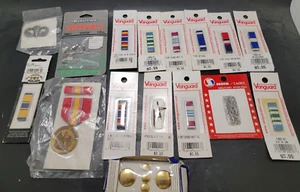 Vintage Lot Of US Military Pins Lapel Merit Ribbons ECT New Old Stock With Backs - Picture 1 of 4