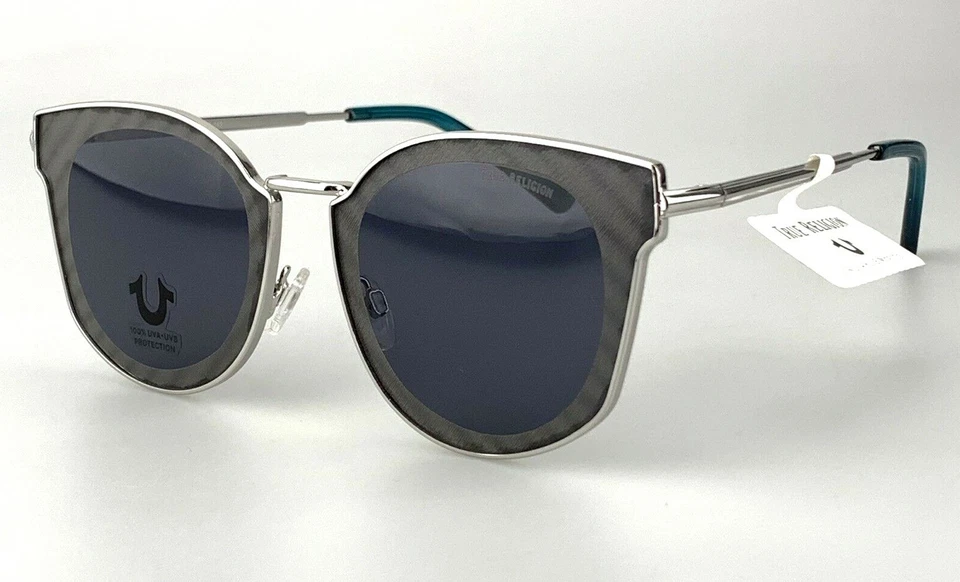 Gafas de sol True Religion mod. TR4156 SLV plata espejo ojo de gato nuevo $125 Foto 1 de 4