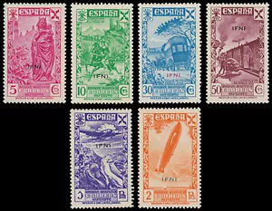 Ifni Beneficencia 1/6 1939 Historia del Correo MNH - Imagen 1 de 1