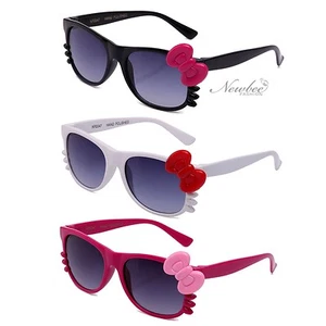 Kids Sunglasses Bow and Whiskers Kitty Cat Sunglasses for Girls - Picture 1 of 9