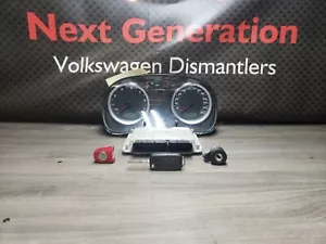 2009 Volkswagen Golf City BEV 5MT Immobilizer Ignition Key Lock Set Cluster ECU - Picture 1 of 12