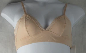 Jenni Women's On Repeat Wide Lace Bralette, Chai Nude 5, Medium - Picture 1 of 3