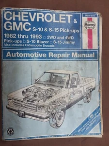 Chevrolet & GMC S-10 & S-15 Pickups Blazer 1982-1993 Haynes Repair Manual 24070 - Bild 1 von 7