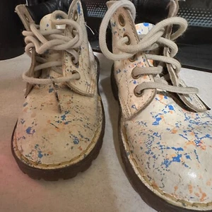 Vintage Toddler Paint Splatter Doc Martens - Picture 1 of 13