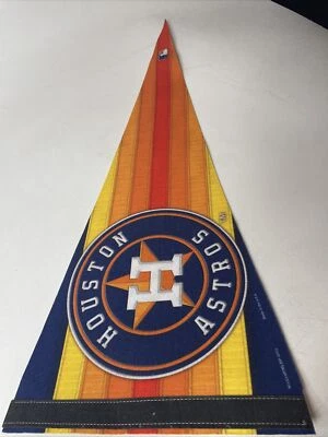 Houston Astros MLB 12 дюймов x 30 дюймов вымпел цветные полоски - Изображение 1 из 4