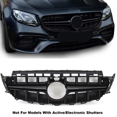 TRADE VEHICLE PARTS Fits Mercedes E Class W213 S213 E43 E53 2016-2020 Front Grille AMG E63 Style