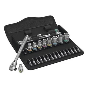 Wera 05004018001 0.25 in. Drive Metric Zyklop Metal Ratchet Set 28 Piece - Picture 1 of 1