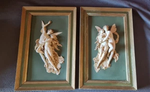 Dos placas de alto relieve de porcelana Karl Ens enmarcadas C1900 después de W Bouguereau - Imagen 1 de 23