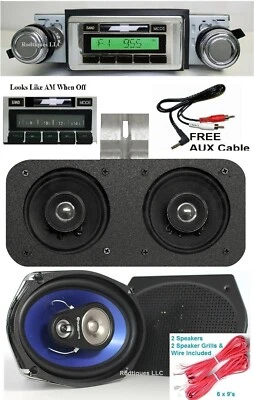 1966-1967 Chevy Chevelle Radio + Stereo Dash Speaker + 6x9's  230 NO AC - Image 1 of 4