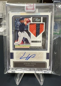 2022 Panini Three and Two Jeremy Pena  Rookie Patch Auto /25! Astros PJA-JP. RPA - Picture 1 of 2
