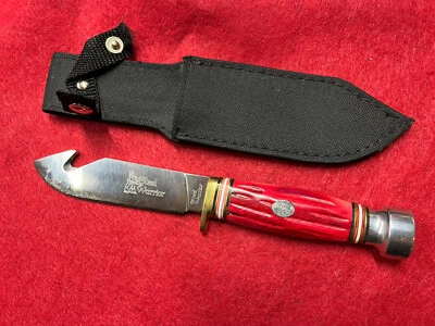 Steel Warrior Hunter Fixed Blade Knife 440 W/ Sheath - Image 1 of 4