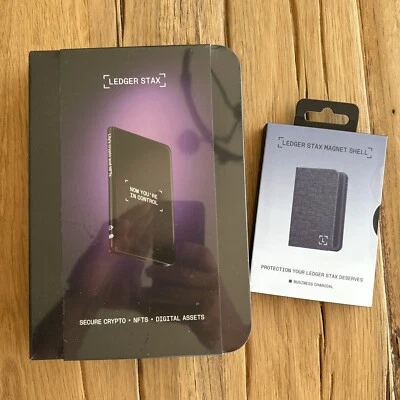 Cartera Ledger Stax y Edición Limitada Shell Crypto Hardware - Pantalla Táctil Tinta E Foto 1 de 4