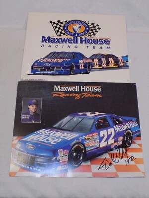 Tarjeta de conductor fotografía firmada por Bobby Labonte + Lote Maxwell House Racing Team # 22 Foto 1 de 4