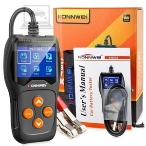 KONNWEI KW600 Car Battery Tester Tool 12V 100-2000CCA Digital Auto Diagnostic - Picture 1 of 16