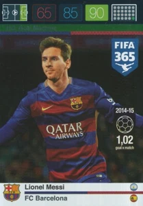 163 MESSI # GOAL MACHINE FC BARCELONA CARD ADRENALYN FIFA 365 2016 PANINI ~ - Picture 1 of 2
