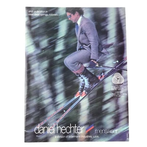 Daniel Hechter Menswear VINTAGE PRINT AD Suit Skifahrer Steamboat Springs Colorado - Bild 1 von 1