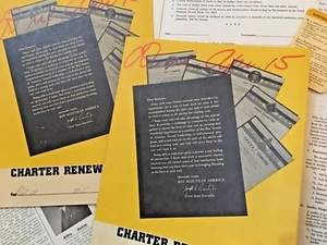 Vintage Scouting Items two Charter Renewal Kits 1962 - Picture 1 of 1