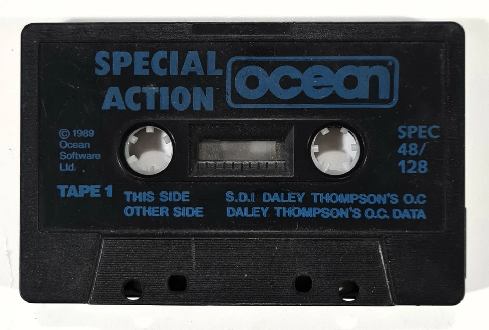 © 1989 OCEAN Sinclair ZX Spectrum Cassette/Tape S.D.I. Daley Thompson's O.C. - Imagen 1 de 1