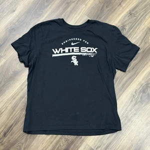 Nike Chicago White Sox Nike Camisa Para Hombres 2XL Negro Centro Swoosh - Imagen 1 de 3