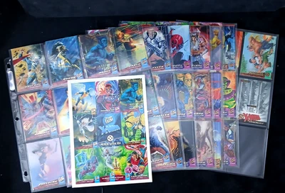 1994 Fleer Ultra X-Men 150 Conjunto Base de Cartas em Páginas com Folha Promocional - VV-B6 - Imagem 1 de 4