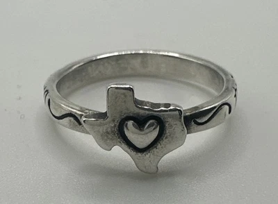 James Avery Retired Texas "Together We Stand  Strong" Ring Size 8 - Image 1 of 4