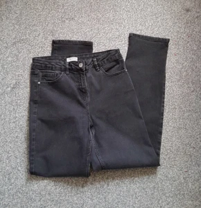 DAMEN PAPAYA SCHWARZ DENIM JEANS 👖 GRÖSSE 10👖5-TASCHEN TASCHEN DESIGN👖3' REIßVERSCHLUSS - Bild 1 von 20