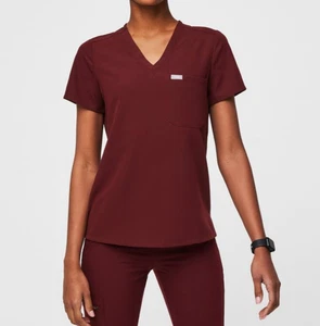 Figs Technical Collection Catarina Scrub Top Größe Small weinrot eine Tasche neu - Bild 1 von 14