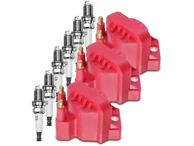 For Pontiac Bonneville Ignition Coil Set with Spark Plugs APR 13826KRRB - Image 1 of 2