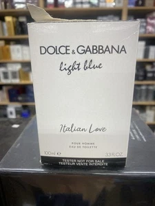 Limitierte Auflage Dolce & Gabbana hellblau italienische Liebe 3,3 Unzen Herren EDT eingestellt - Bild 1 von 6