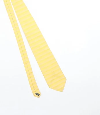 Corbata de seda a rayas amarillas para hombre Marks and Spencer estilo clásico 176 Foto 1 de 4