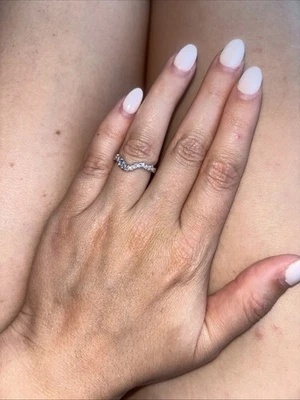 Обручальное кольцо из золота 14 карат с натуральным бриллиантом 1/3 карата Neil Lane - Изображение 1 из 3