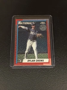 2025 Topps Chrome 35th Anniversary Silver Pack Mojo Dylan Crews H858 - Imagen 1 de 2