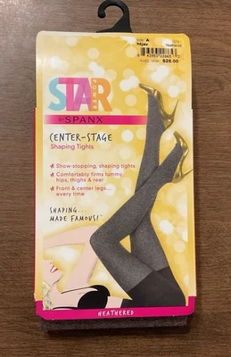 Spanx Star Power Center Stage Shaping Tights Heathered Brown Size A NWT - Image 1 of 4