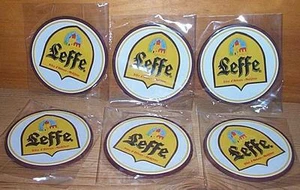 LEFFE BELGIAN ALE 6 ESTERA DE BAR DE CERVEZA SUPERIOR MONTAÑAS RUSAS NUEVAS - Imagen 1 de 1