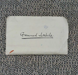 Old Document Gummed Labels French Antique - Picture 1 of 3