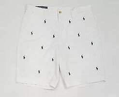  NEW POLO RALPH LAUREN BIG AND TALL ALLOVER PONY STRECH CLASSIC FIT '10' SHORTS