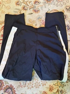 Athleta Pants 6 Womens Black Luxe Gramercy Track Trouser Stretch Pull On - Imagen 1 de 8