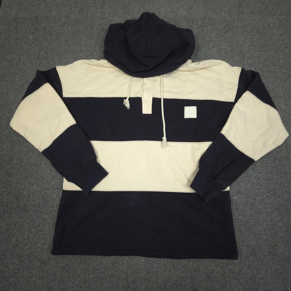 Acne Studio Jumper Mens LARGE blue rugby long sleeve winter fleece casual Size L - Image 1 of 4