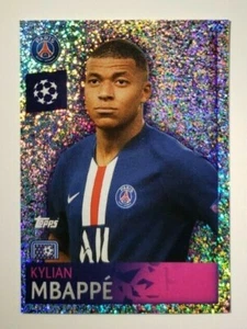 KYLIAN MBAPPE #367 FOIL GLITTER STICKER - TOPPS 2019-20 CHAMPIONS LEAGUE- PSG - Picture 1 of 2