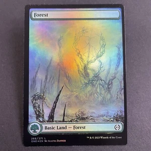 Forest Full Art 266 /271 Foil Near Mint Phyrexia All Will Be One Land MTG - Picture 1 of 2