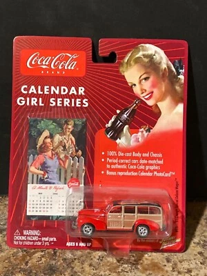 Coca-Cola Johnny Lightning Calendar Girl Series ‘41 Chevy Deluxe Wagon L@@K!!! - Image 1 of 2