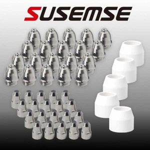 45 pcs P-80 Plasma Cutter Consumables Kit Electrode Nozzle Tip Fit CUT-55P/65P - Imagen 1 de 9