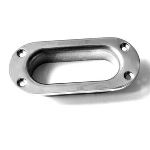ISURE MARINE Stainless Steel 316 Oval Hawse Pipe Mooring Anchor Rope Chain Line - Picture 1 of 8
