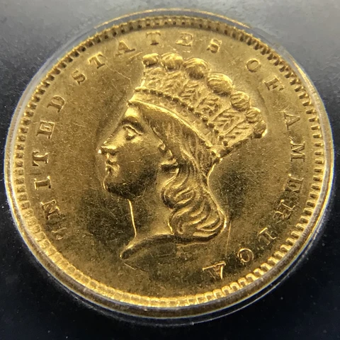 1857 G$1 ICG AU50 DETAILS 1857 TYPE 3 GOLD DOLLAR | LOW SURVIVAL POPULATION Cover