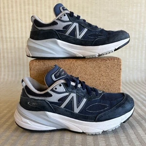 New Balance 990v6 Womens Size 5.5 B Made in USA Navy Blue Suede Sneakers W990NV6 - Picture 1 of 20