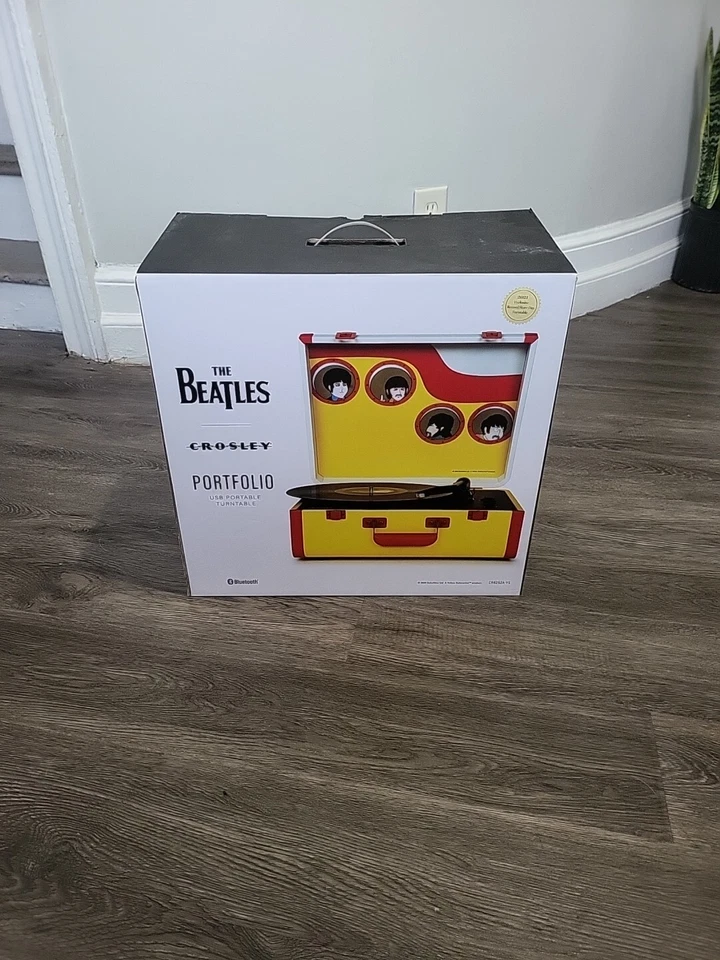 The Beatles Yellow Submarine Crosley Portable Turntable Record Player - Image 1 of 4