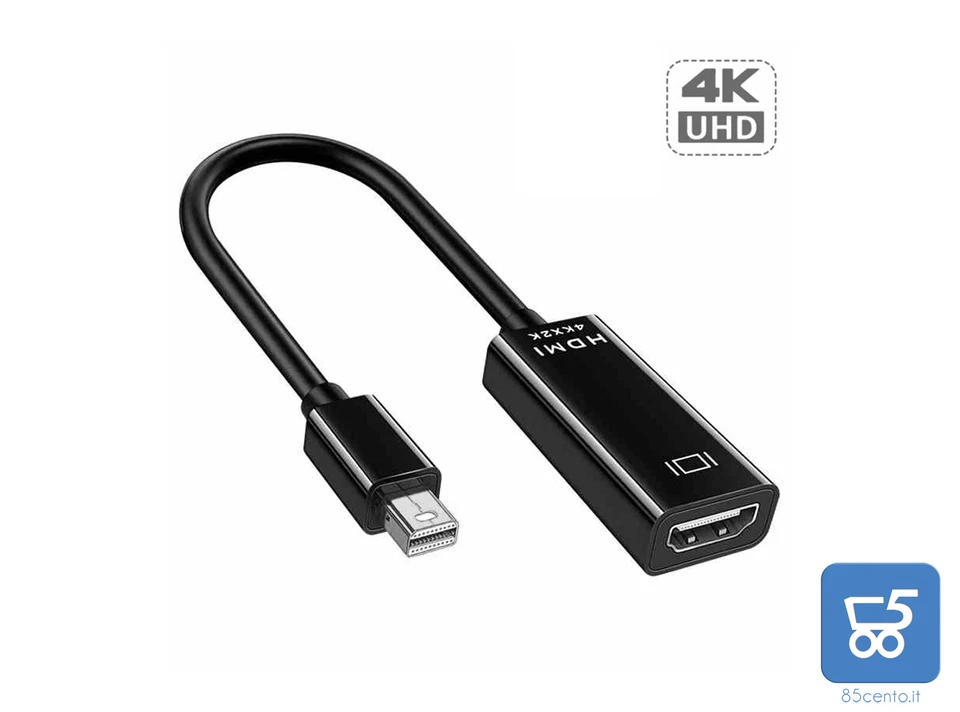 Cavo Adattatore Video da Mini Display Port DP a HDMI 4K 2k HP DELL Lenovo Mac IO - Immagine 1 di 1